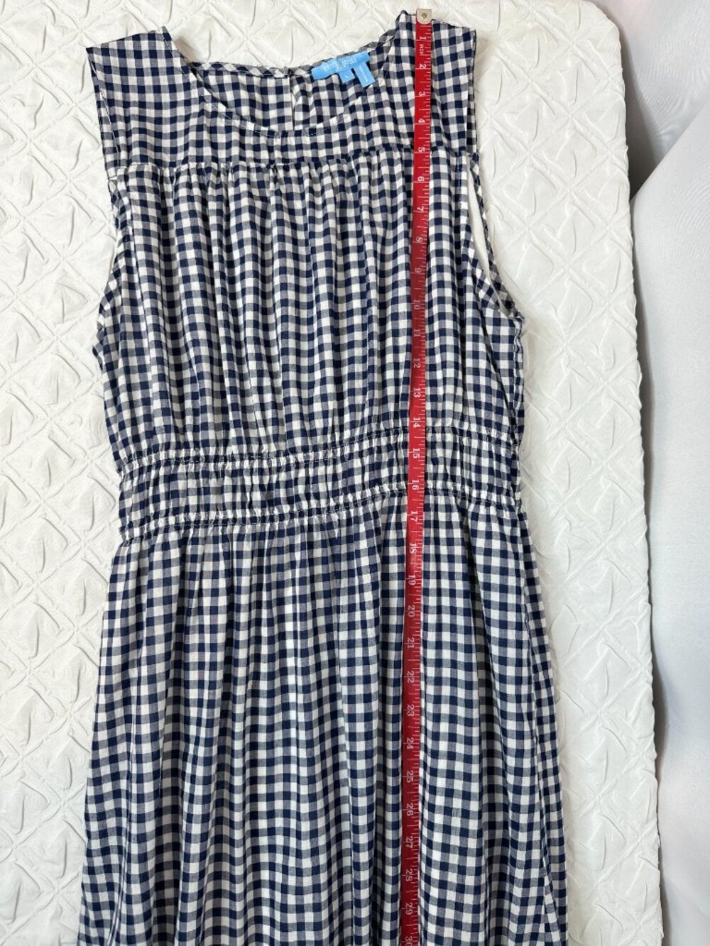 Draper James Gingham Sleeveless Maxi Dress, Large Cottage Prairie Indie Western - Picture 3 of 8